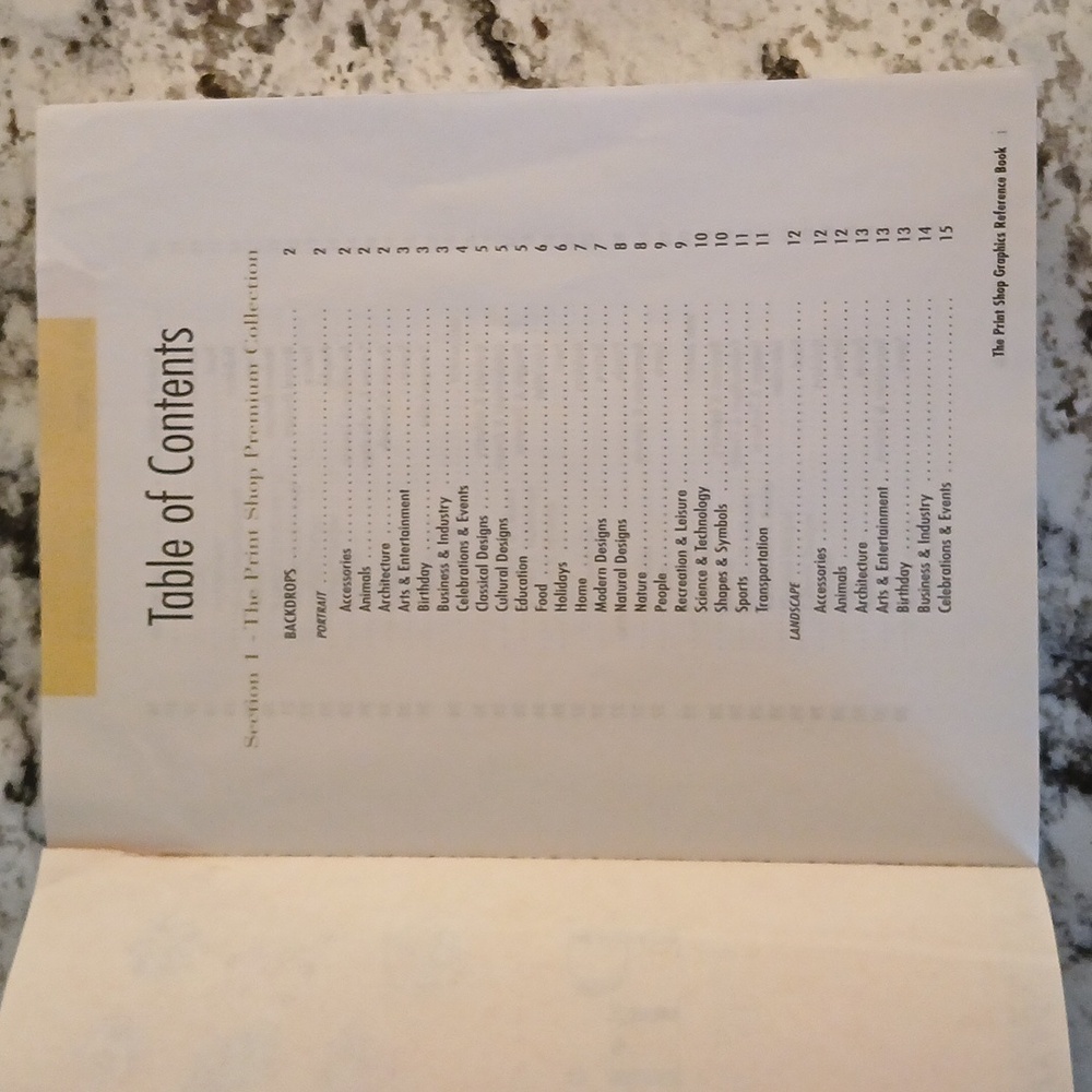 The Print Shop Premier Edition 5.0 Graphics Reference Book Broderbund - Picture 3 of 5